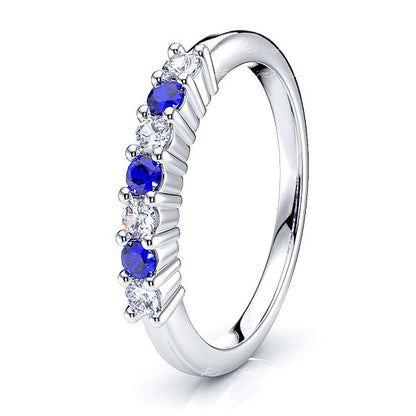 White Diamond and Blue Sapphire