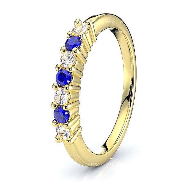 Yellow Diamond and Blue Sapphire