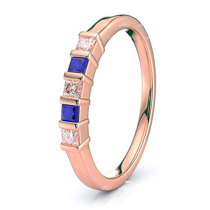 Rose Diamond and Blue Sapphire