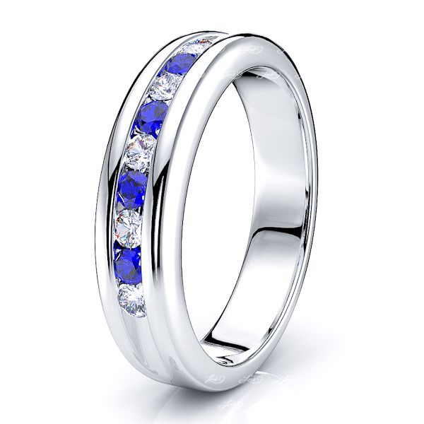 White Diamond and Blue Sapphire