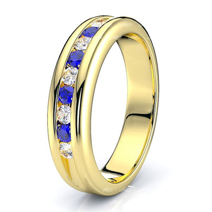 Yellow Diamond and Blue Sapphire