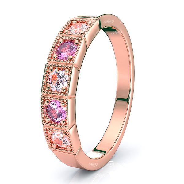 Rose Diamond and Pink Sapphire