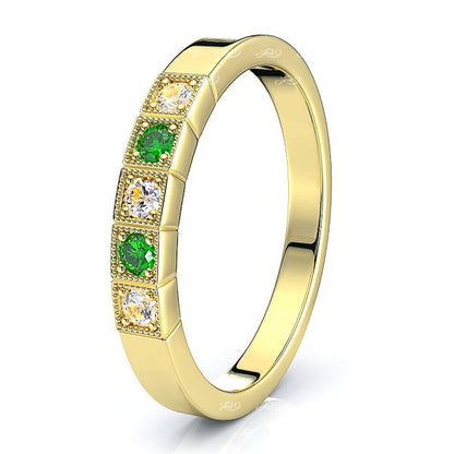 Yellow Diamond and Emerald