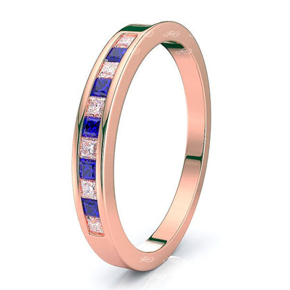 Rose Diamond and Blue Sapphire