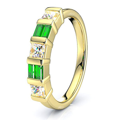 Yellow Diamond and Emerald