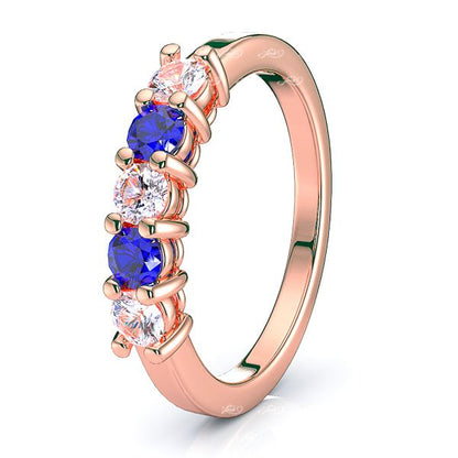 Rose Diamond and Blue Sapphire