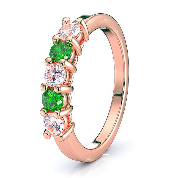 Rose Diamond and Emerald