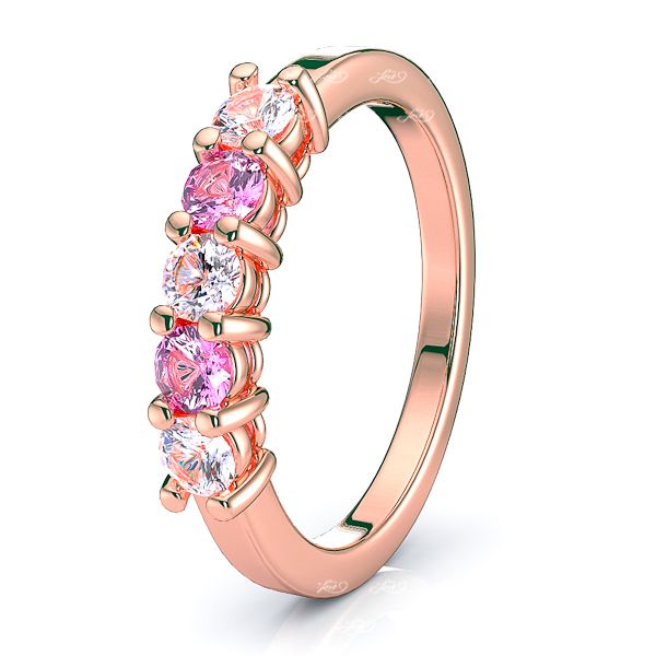 Rose Diamond and Pink Sapphire