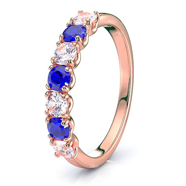 Rose Diamond and Blue Sapphire
