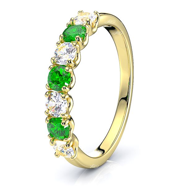 Yellow Diamond and Emerald