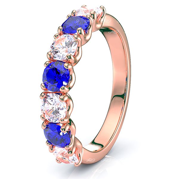 Rose Diamond and Blue Sapphire