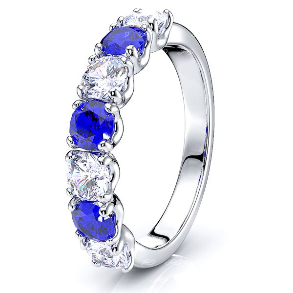 White Diamond and Blue Sapphire
