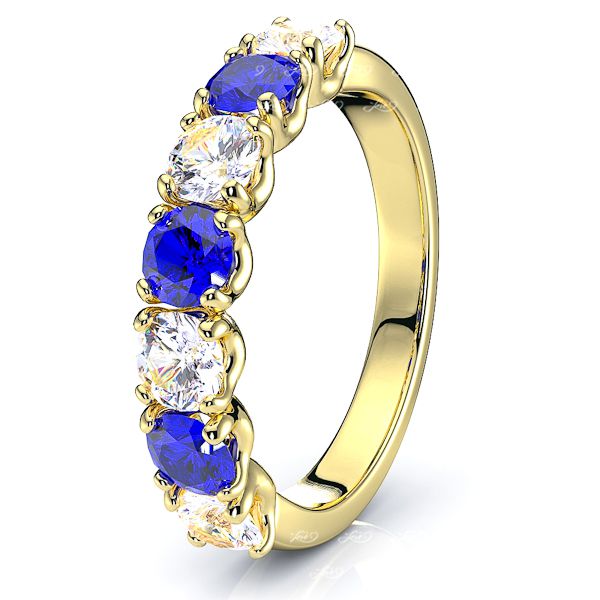 Yellow Diamond and Blue Sapphire