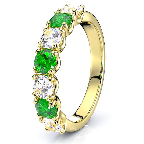 Yellow Diamond and Emerald