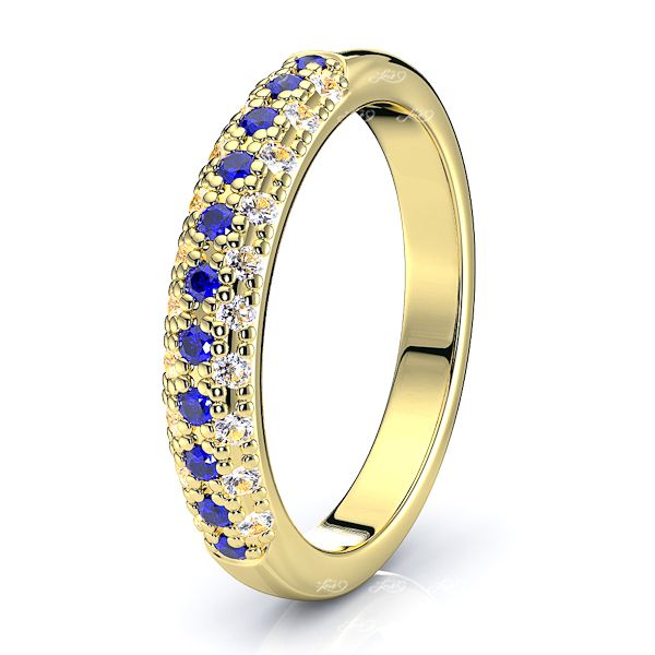Yellow Diamond and Blue Sapphire