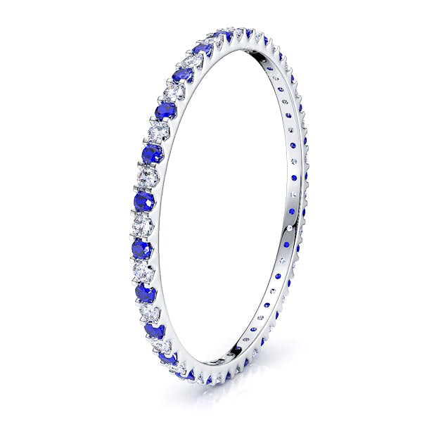 Diamond and Blue Sapphire