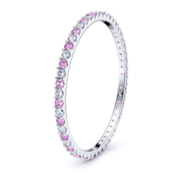 Diamond and Pink Sapphire