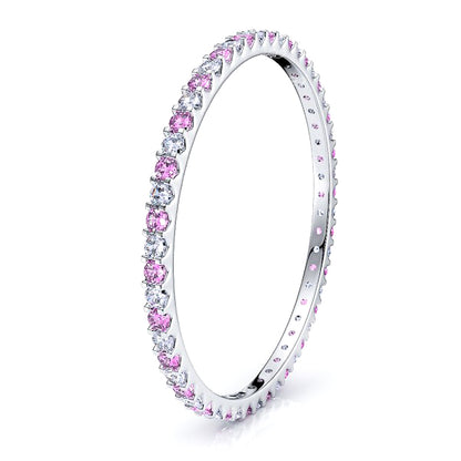 Diamond and Pink Sapphire