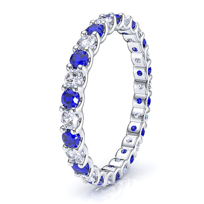 White Diamond and Blue Sapphire