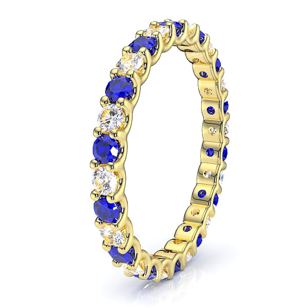 Yellow Diamond and Blue Sapphire