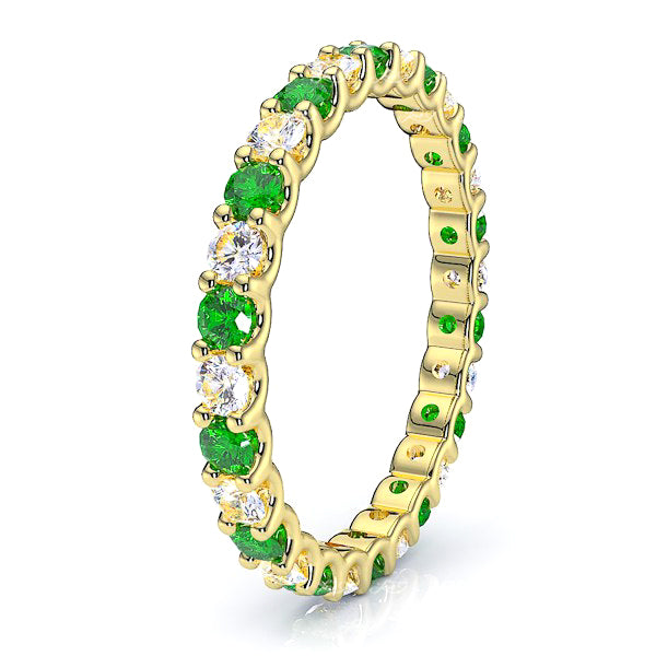 Yellow Diamond and Emerald