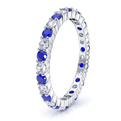 White Diamond and Blue Sapphire