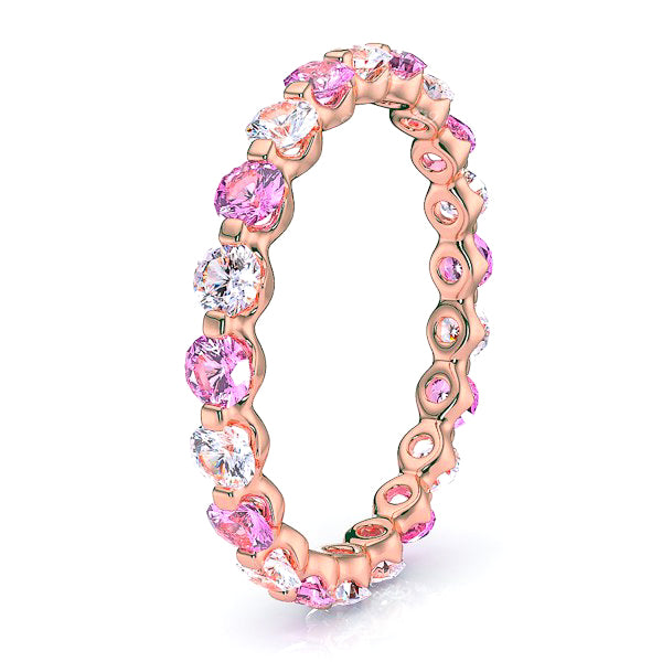 Rose Diamond and Pink Sapphire