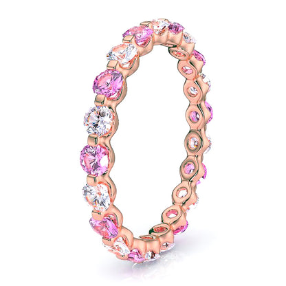 Rose Diamond and Pink Sapphire
