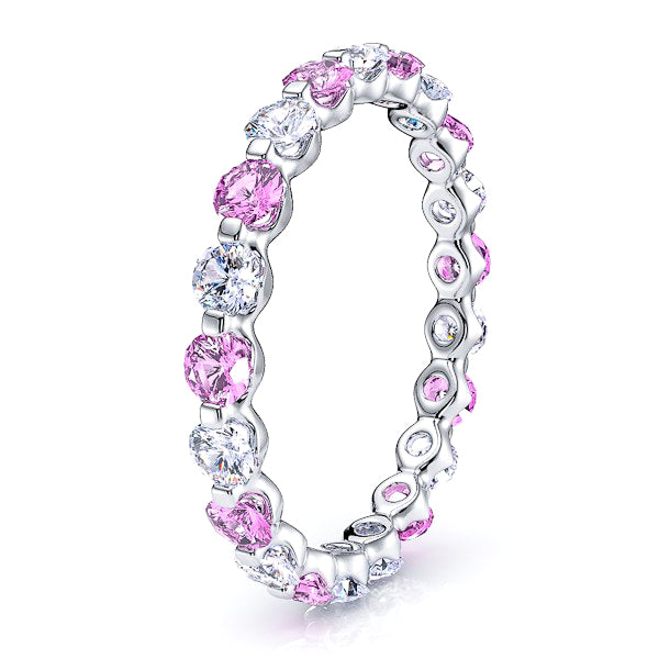 Diamond and Pink Sapphire