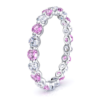 Diamond and Pink Sapphire