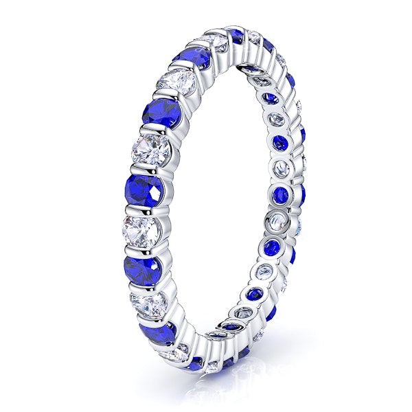 Diamond and Blue Sapphire