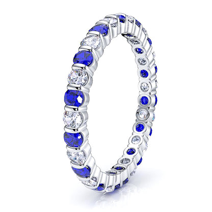 Diamond and Blue Sapphire