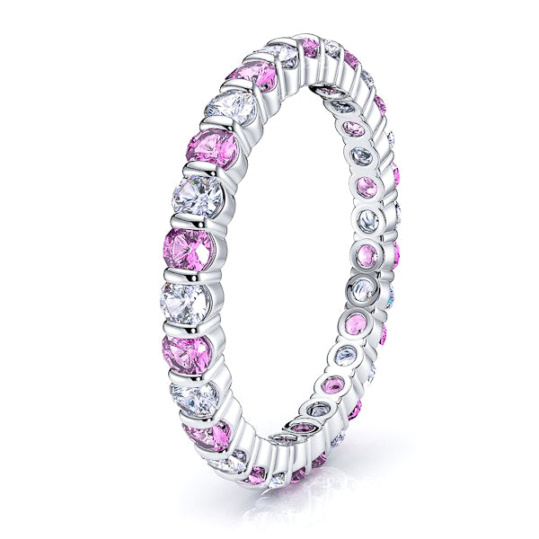 Diamond and Pink Sapphire