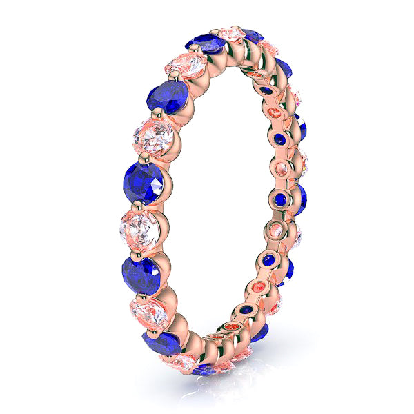 Rose Diamond and Blue Sapphire
