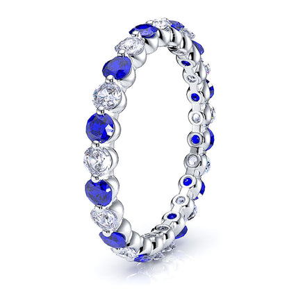 White Diamond and Blue Sapphire
