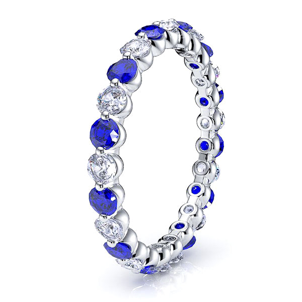 Diamond and Blue Sapphire