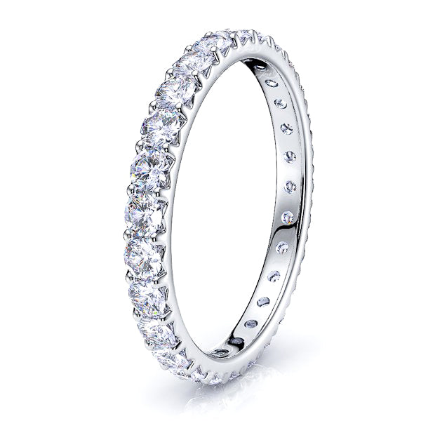 French Pave Diamond Wowomen Eternity Band