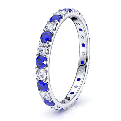 Diamond and Blue Sapphire