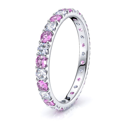 Diamond and Pink Sapphire