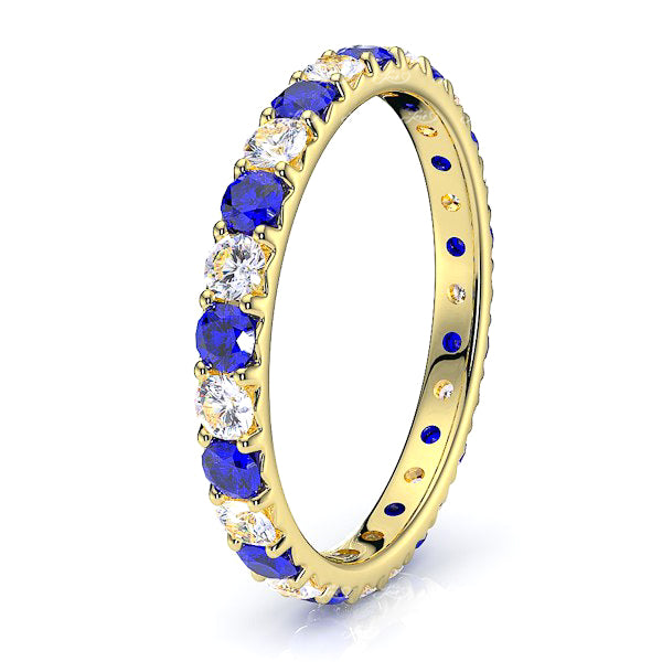 Yellow Diamond and Blue Sapphire