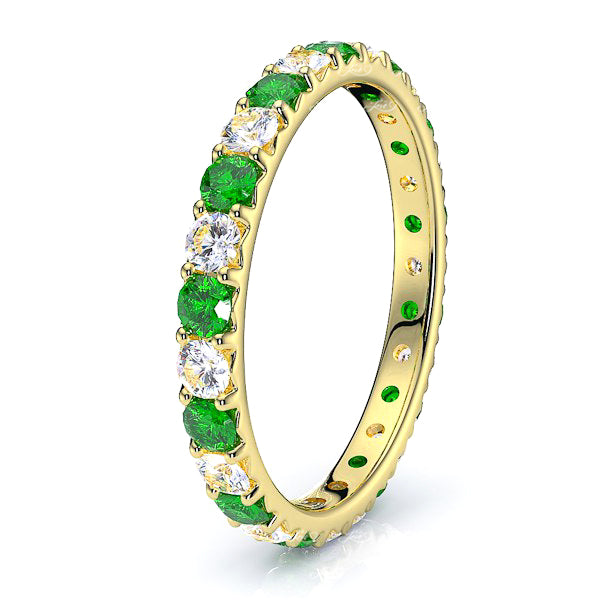 Yellow Diamond and Emerald