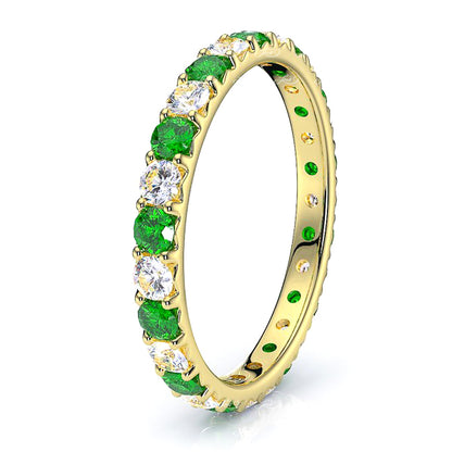 Yellow Diamond and Emerald