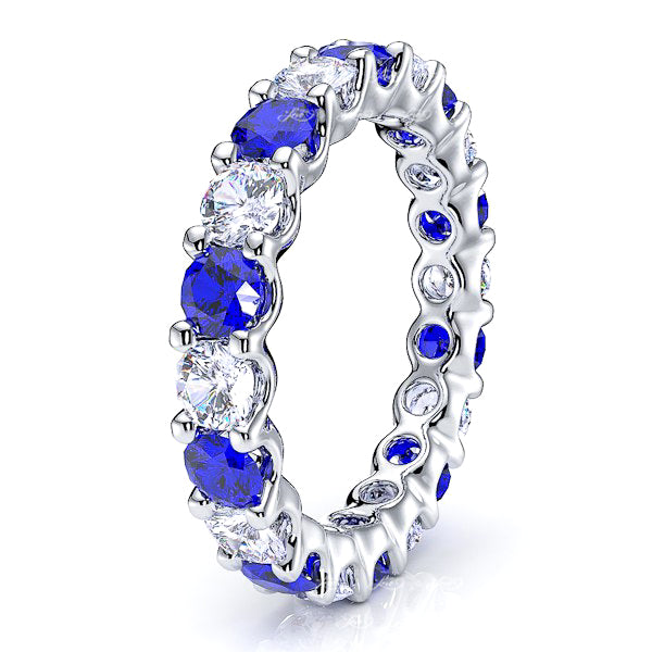 Diamond and Blue Sapphire