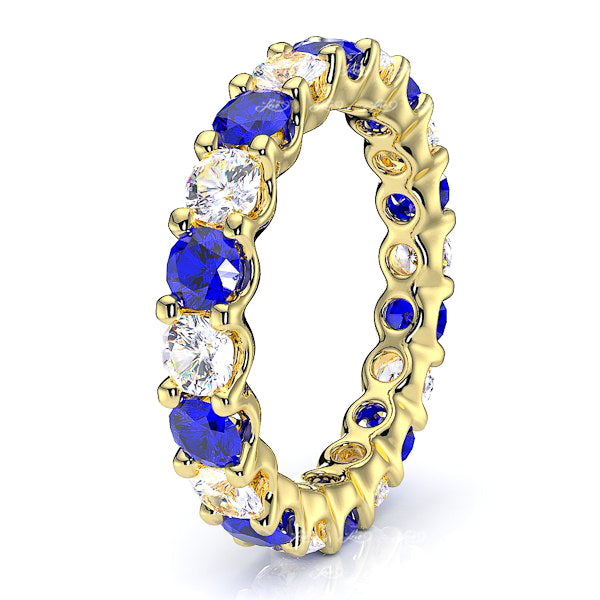 Yellow Diamond and Blue Sapphire