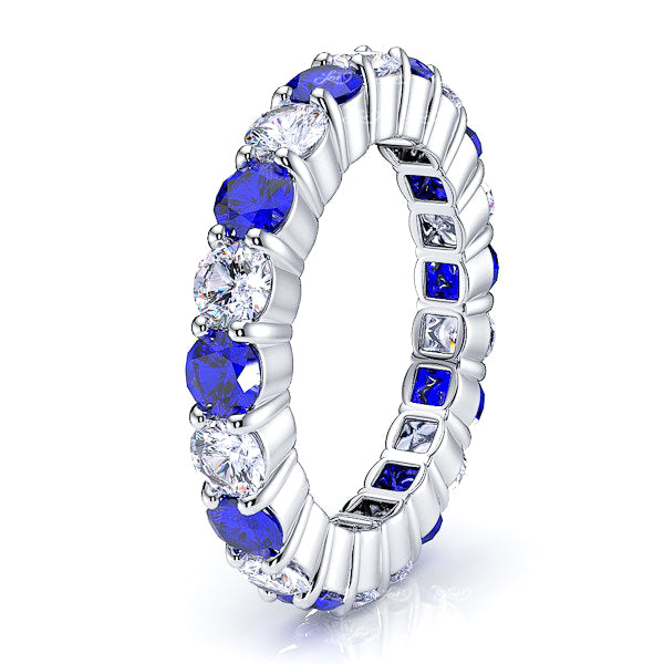 Diamond and Blue Sapphire