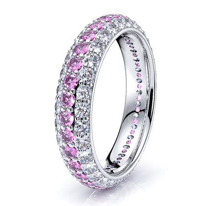 Diamond and Pink Sapphire