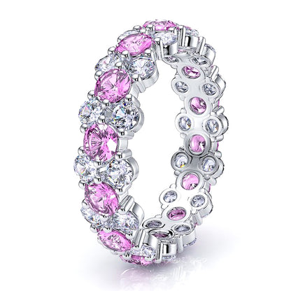 Diamond and Pink Sapphire