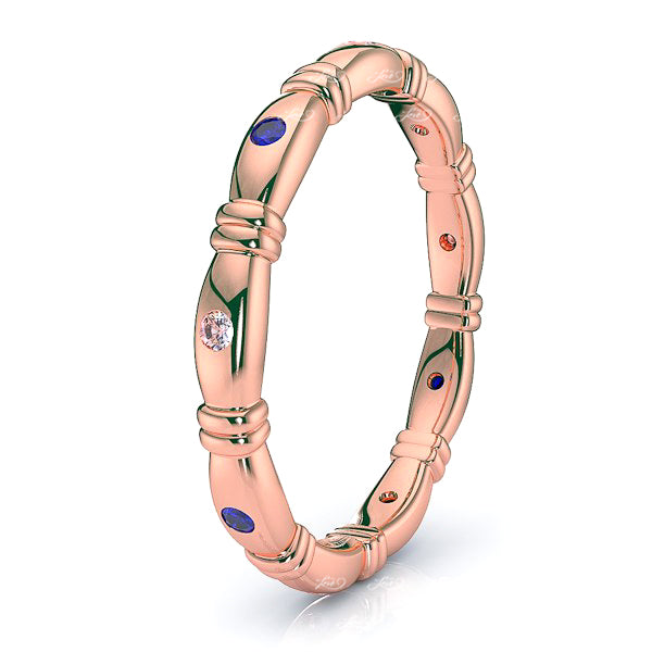 Rose Diamond and Blue Sapphire