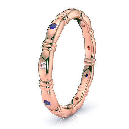 Rose Diamond and Blue Sapphire