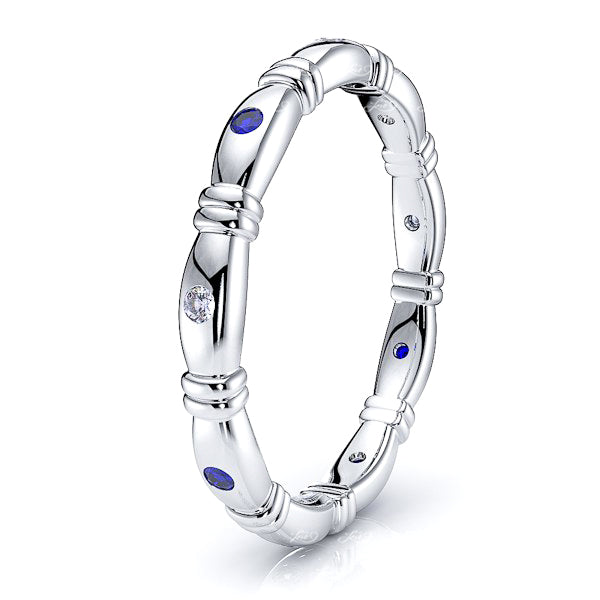 Diamond and Blue Sapphire